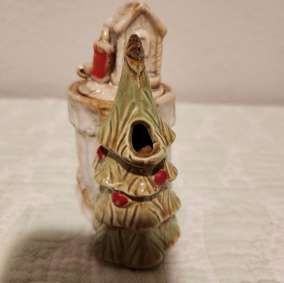 Vintage Christmas Tree Star Candle tea kettle. - Picture 3 of 4